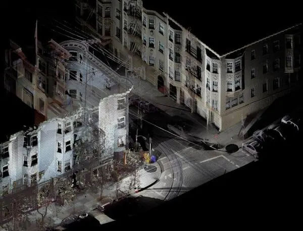 3D სკანირება — შენობის point cloud