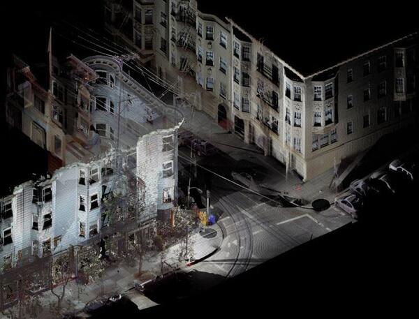 3D სკანირება — შენობის point cloud